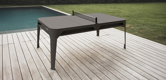 Table tennis set - black (net, 2 bats and 6 balls)