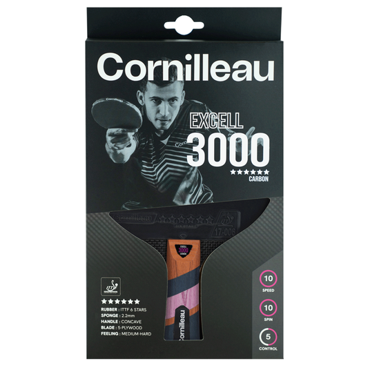 Excell 3000 Carbon Table Tennis Bat