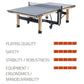850 Wood ITTF Table Tennis Table - Cornilleau Table Tennis Singapore Official Store