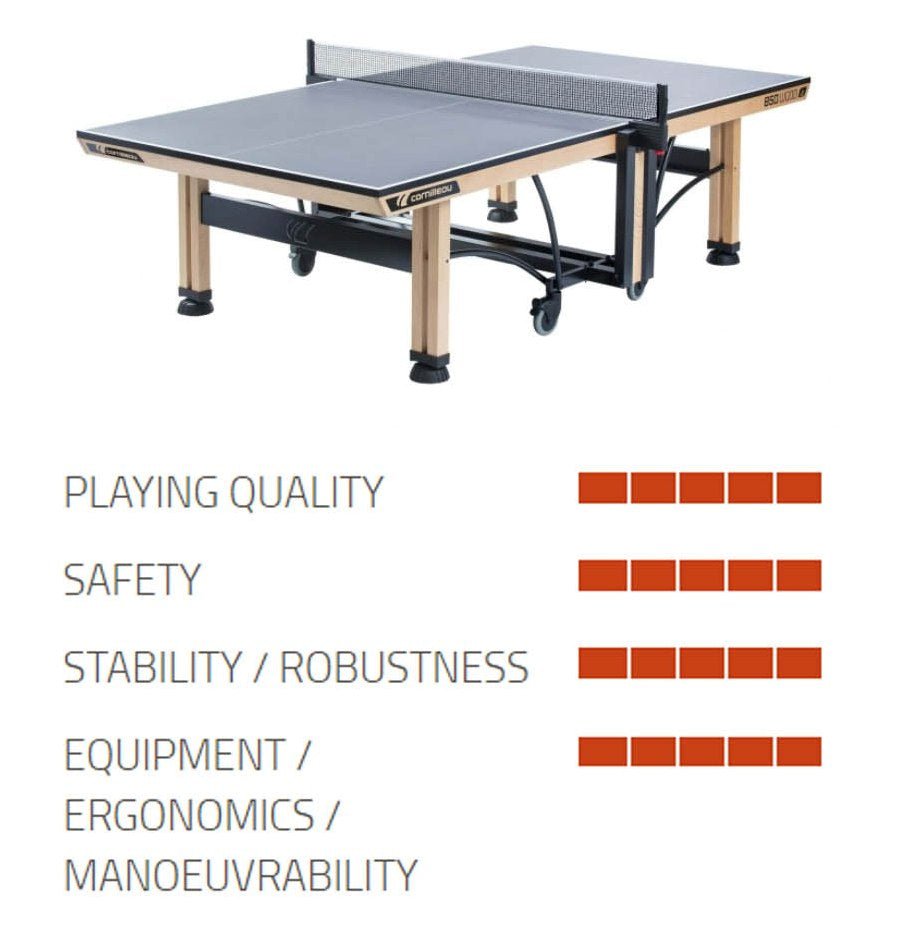 850 Wood ITTF Table Tennis Table - Cornilleau Singapore Official Store